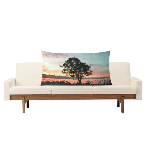 Late Lake Rectangle Pillow Case 20"x36"(Twin Sides)