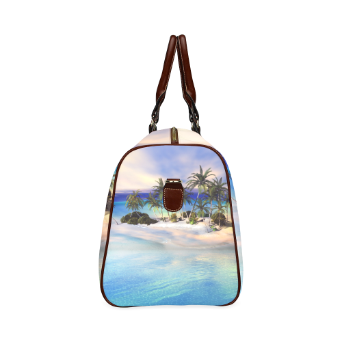 Wonderful view over the sea in the sunset Waterproof Travel Bag/Small (Model 1639)