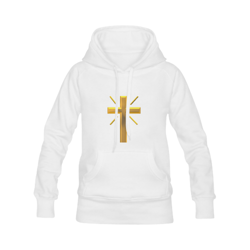 Christian Symbols Golden Resurrection Cross Men's Classic Hoodies (Model H10)