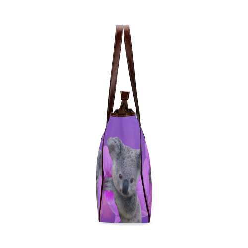 Koala and Orchid Classic Tote Bag (Model 1644)