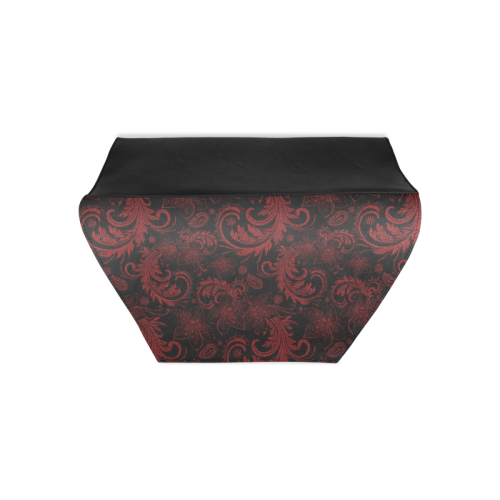 Elegant vintage flourish damasks in  black and red Clutch Bag (Model 1630)