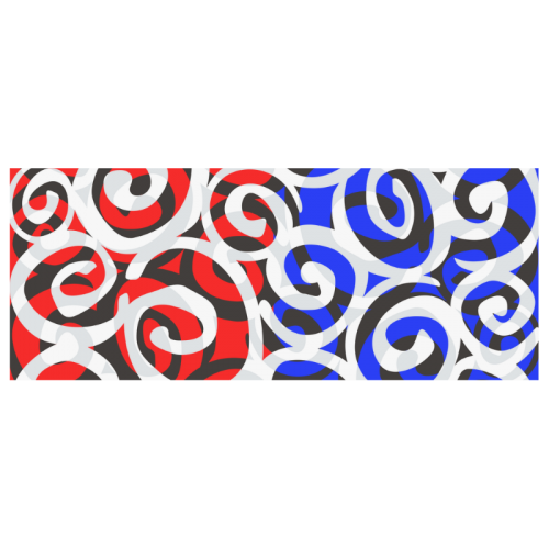 Only two Colors: Fire Red - Royal Blue + SPIRALS White Mug(11OZ)