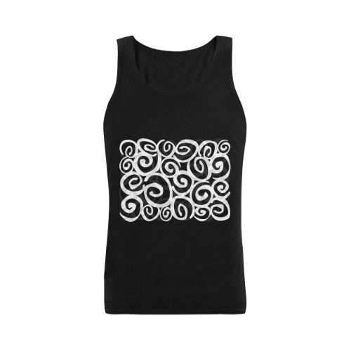 Black White Grey SPIRALS pattern ART