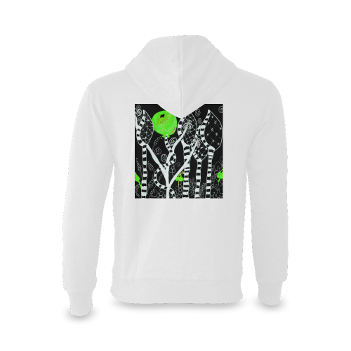 Green Balloon Zendoodle in Night Forest Garden Oceanus Hoodie Sweatshirt (Model H03)