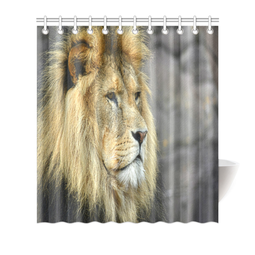 Majestic Lion Shower Curtain 66"x72"