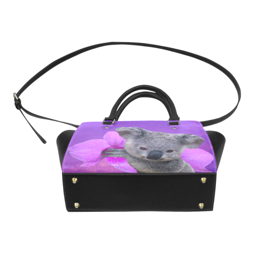 Koala and Orchid Classic Shoulder Handbag (Model 1653)