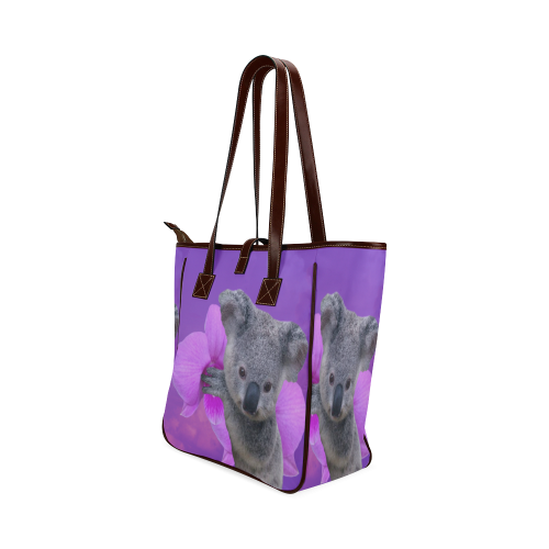 Koala and Orchid Classic Tote Bag (Model 1644)