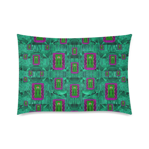 Peace Mermaid In The Green Sea Custom Zippered Pillow Case 20"x30"(Twin Sides)