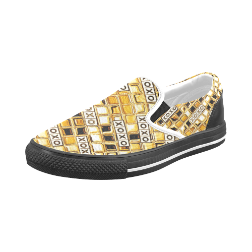 XOXO Gold by Artdream Men's Slip-on Canvas Shoes (Model 019)