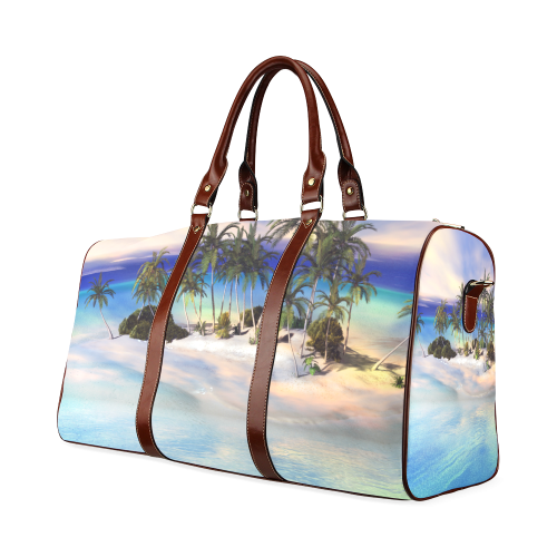 Wonderful view over the sea in the sunset Waterproof Travel Bag/Large (Model 1639)