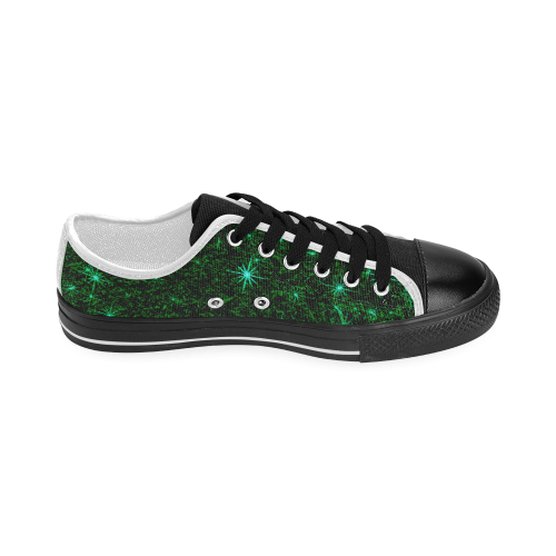 Sparkling Green - Jera Nour Women's Classic Canvas Shoes (Model 018)