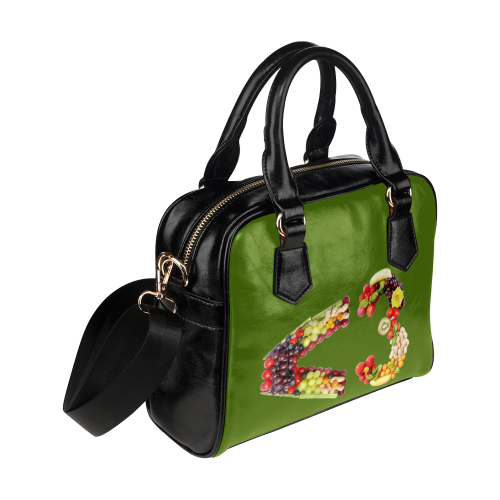 <3 LOVE Fruits and Vegetables Vegan Shoulder Handbag (Model 1634)