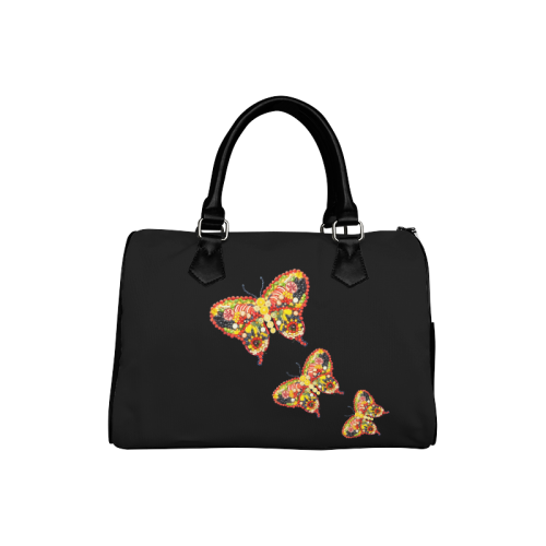 Dancing Butterflies Veggieart Vegan Boston Handbag (Model 1621)