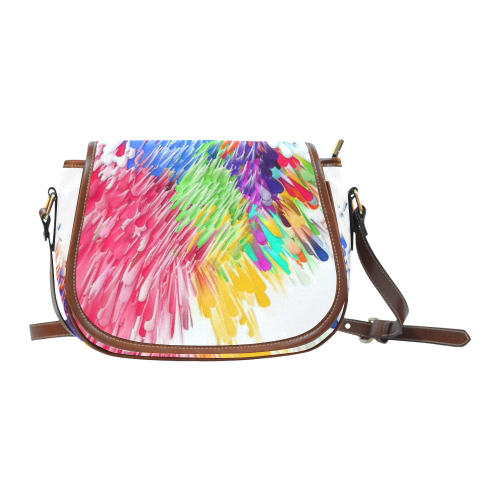 Paint splashes by Artdream Saddle Bag/Large (Model 1649)