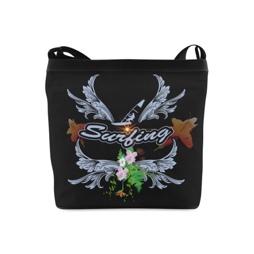 Sport, surfing with damask Crossbody Bags (Model 1613)