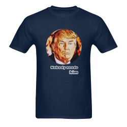 Nobody needs Trump by Artsdream Men's T-Shirt in USA Size (Two Sides Printing)