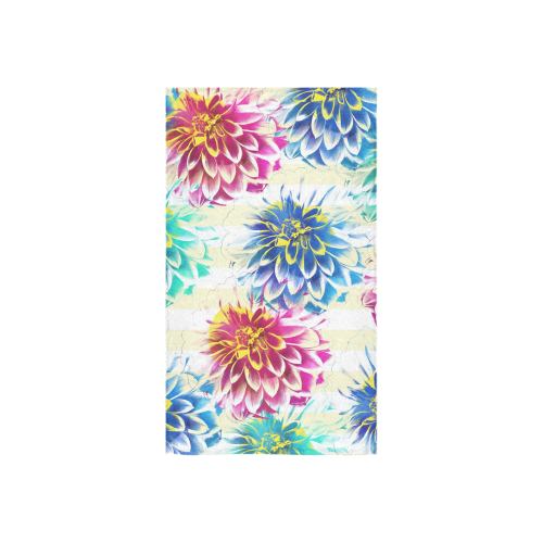 Colorful Dahlias Custom Towel 16"x28"