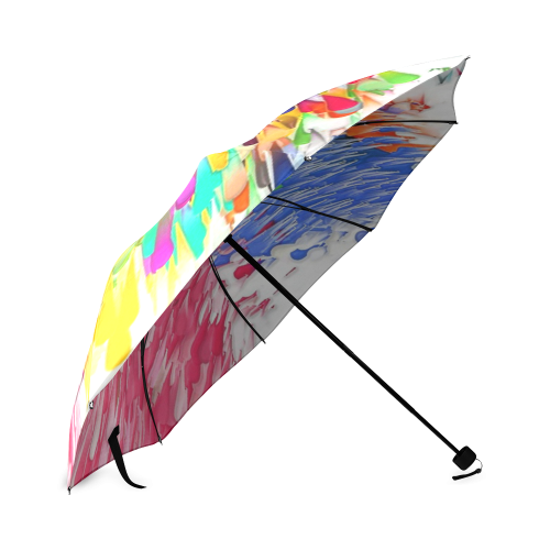 Paint splashes by Artdream Foldable Umbrella (Model U01)