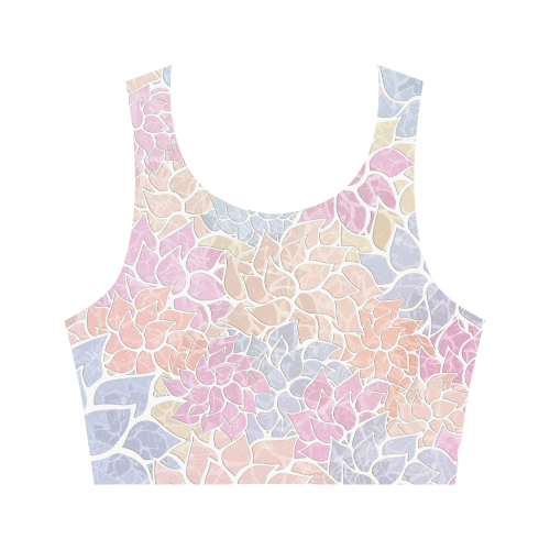 Summer Pattern 9 Women's Crop Top (Model T42)