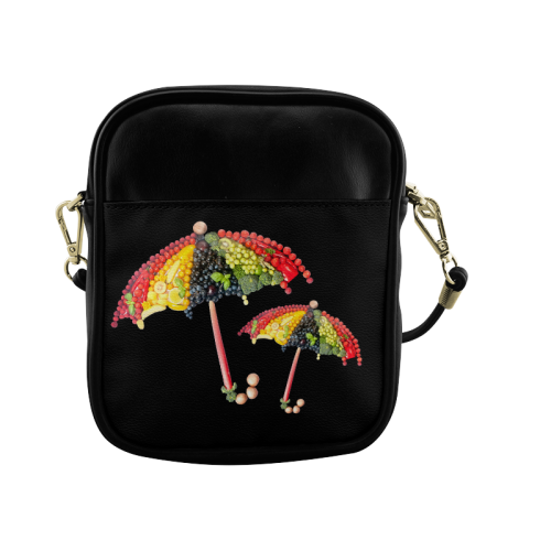 Under my Umbrella VeggieArt Vegan Sling Bag (Model 1627)