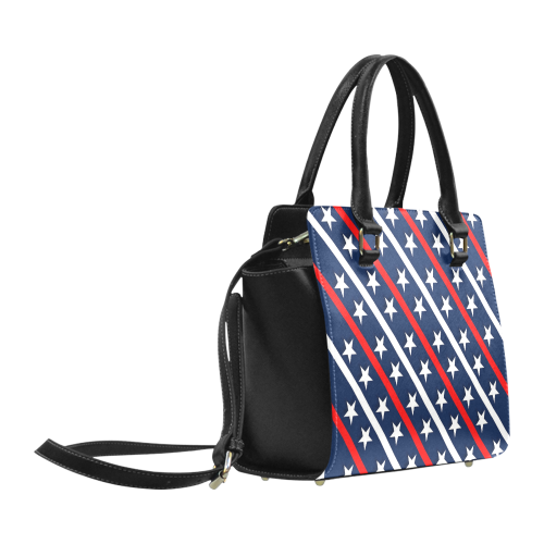 Patriotic Stripes And Stars Classic Shoulder Handbag (Model 1653)