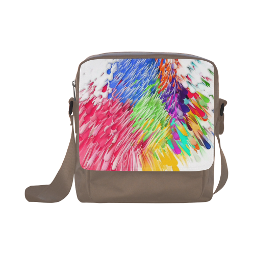 Paint splashes by Artdream Crossbody Nylon Bags (Model 1633)