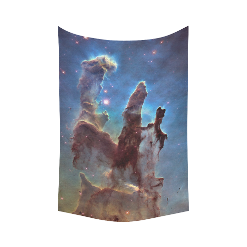 Pillars of Creation M16 Cotton Linen Wall Tapestry 60"x 90"