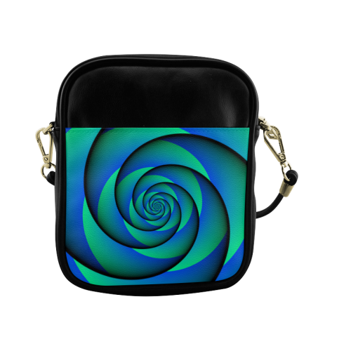 POWER SPIRAL - WAVES blue green