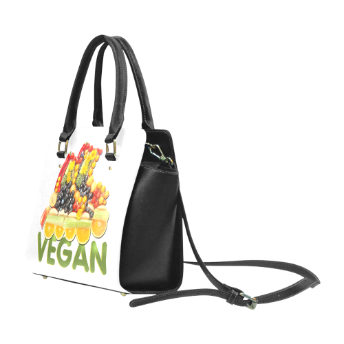 VEGAN FIT and have FUN Fruits Vegetables Classic Shoulder Handbag (Model 1653)