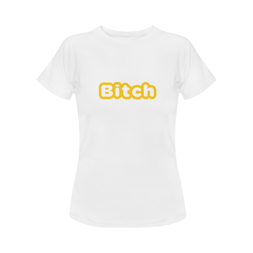Bitch by Artsdream Women's Classic T-Shirt (Model T17）