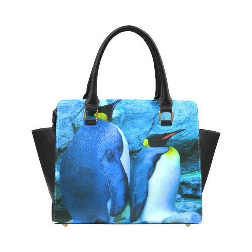 King Penguin Couple Classic Shoulder Handbag (Model 1653)
