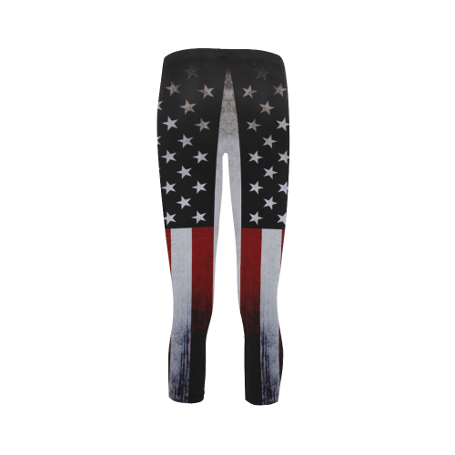 american flag Capri Legging (Model L02)