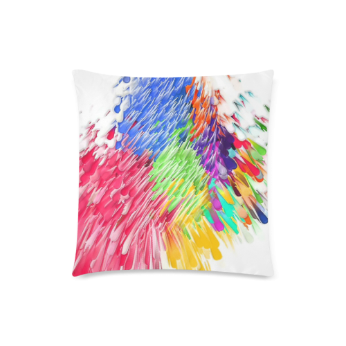 Paint splashes by Artdream Custom Zippered Pillow Case 18"x18"(Twin Sides)