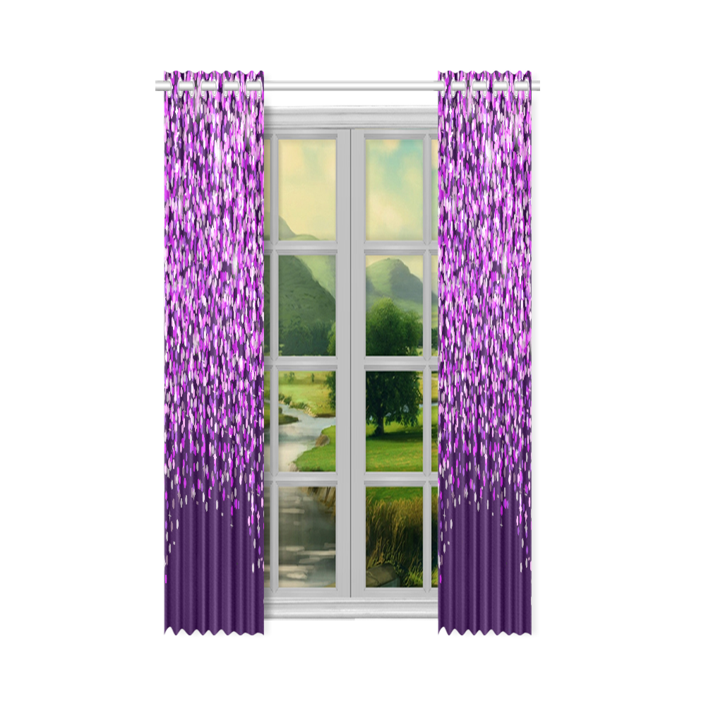 Purple Rain New Window Curtain 52" x 63"(One Piece) ID D494195