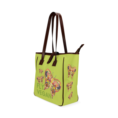 Dancing Butterflies Veggieart Vegan Classic Tote Bag (Model 1644)