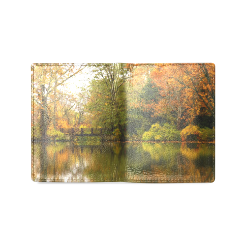 Across The Lake Men's Leather Wallet (Model 1612)