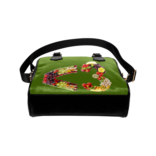 <3 LOVE Fruits and Vegetables Vegan Shoulder Handbag (Model 1634)