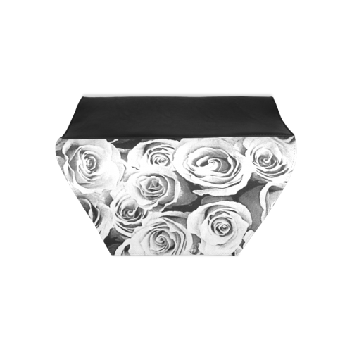 Roses in black and white Clutch Bag (Model 1630)