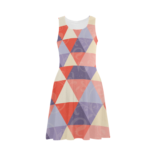 Harlequin Multicolor Pattern by ArtformDesigns Atalanta Sundress (Model D04)