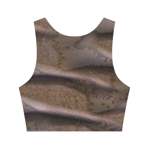 Frosted Dunes on Mars Women's Crop Top (Model T42)