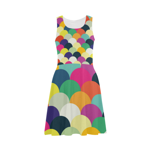 Colorful Circles Atalanta Sundress (Model D04)