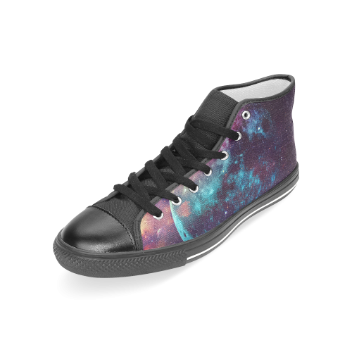 moon Women's Classic High Top Canvas Shoes (Model 017)