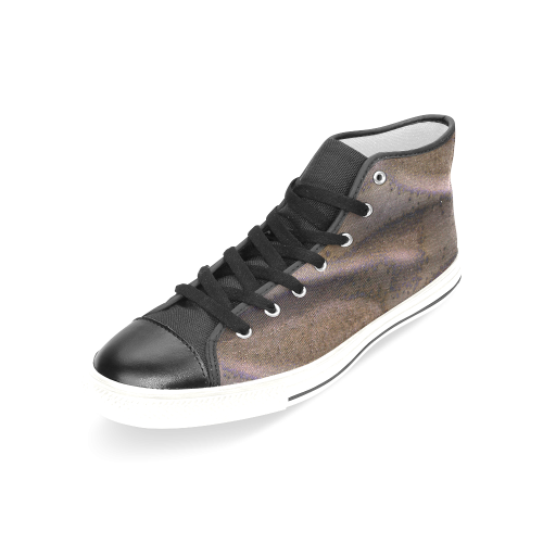 Frosted Dunes on Mars Women's Classic High Top Canvas Shoes (Model 017)