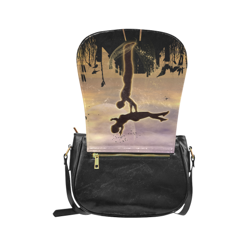 Dance with me in the night Classic Saddle Bag/Small (Model 1648)