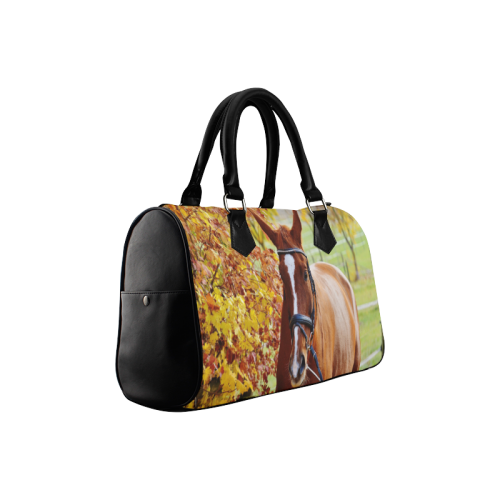 Autumn Horse Boston Handbag (Model 1621)