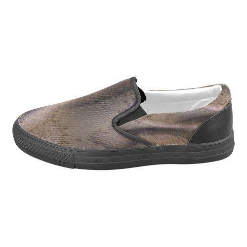 Frosted Dunes on Mars Women's Unusual Slip-on Canvas Shoes (Model 019)