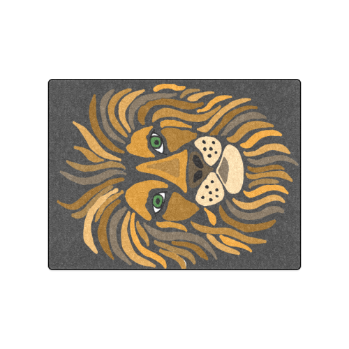 Artistic Cool Lion Abstract Blanket Blanket 50"x60"