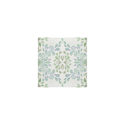 Blue and Green watercolor design Square Towel 13“x13”