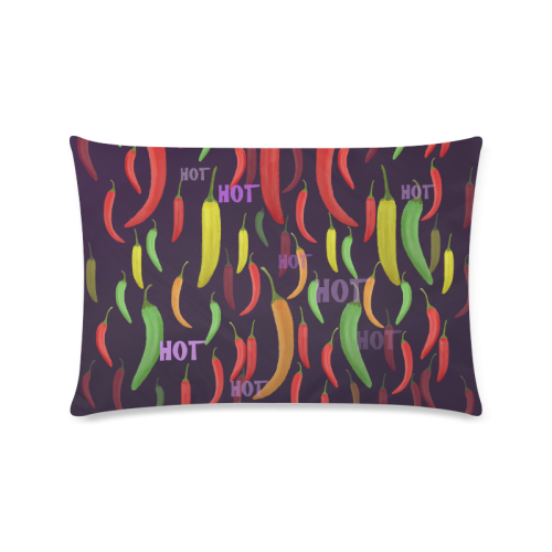 Hot Peperoni Custom Zippered Pillow Case 16"x24"(Twin Sides)