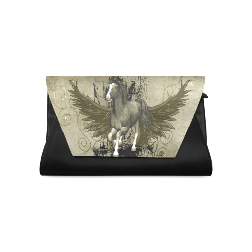 Wild horse with wings Clutch Bag (Model 1630)